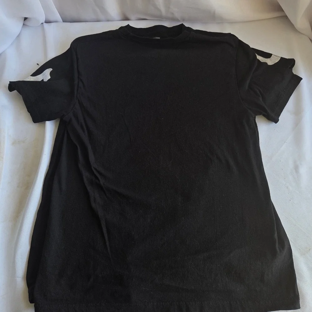 True Religion Mens T-Shirt Bundle 3 Pack Black Cotton Horseshoe Logo Y2K Medium